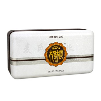 瑪咖蛹蟲草含片鐵盒,醫藥保健品鐵盒加工廠