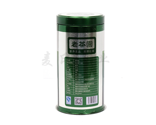 圓形英德綠茶鐵罐封口印刷 圓形英德綠茶鐵罐封口印刷