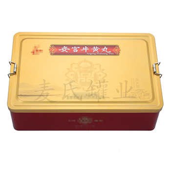 生產(chǎn)安宮牛黃丸鐵盒子包裝,中藥丸馬口鐵盒定制