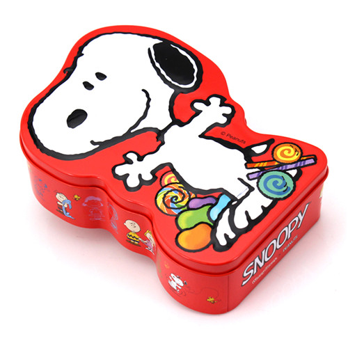 史努比糖果鐵盒卡通鐵罐_馬口鐵盒食品包裝廠(chǎng)家定制